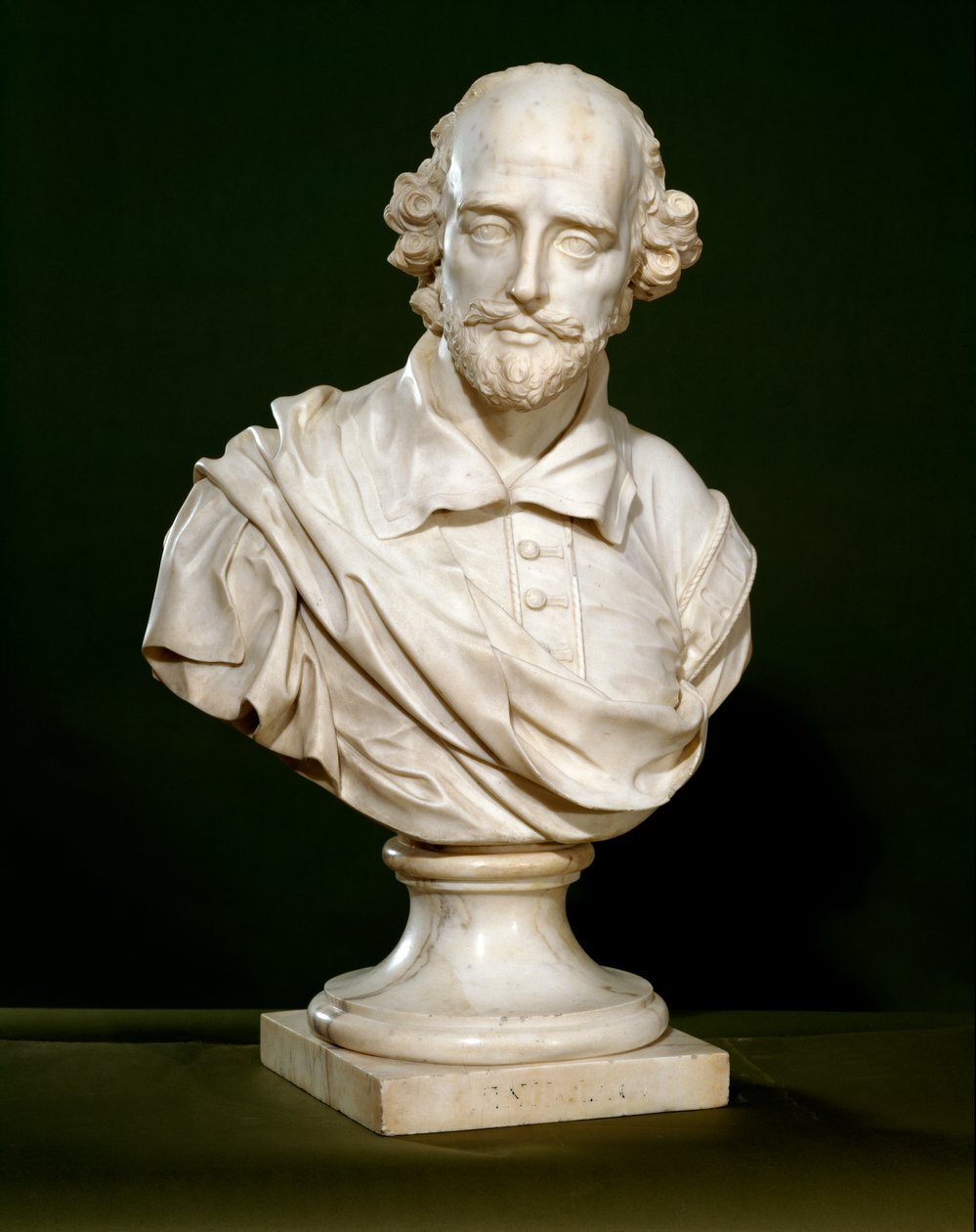 Byst av William Shakespeare, 1760 av Rysbrack
