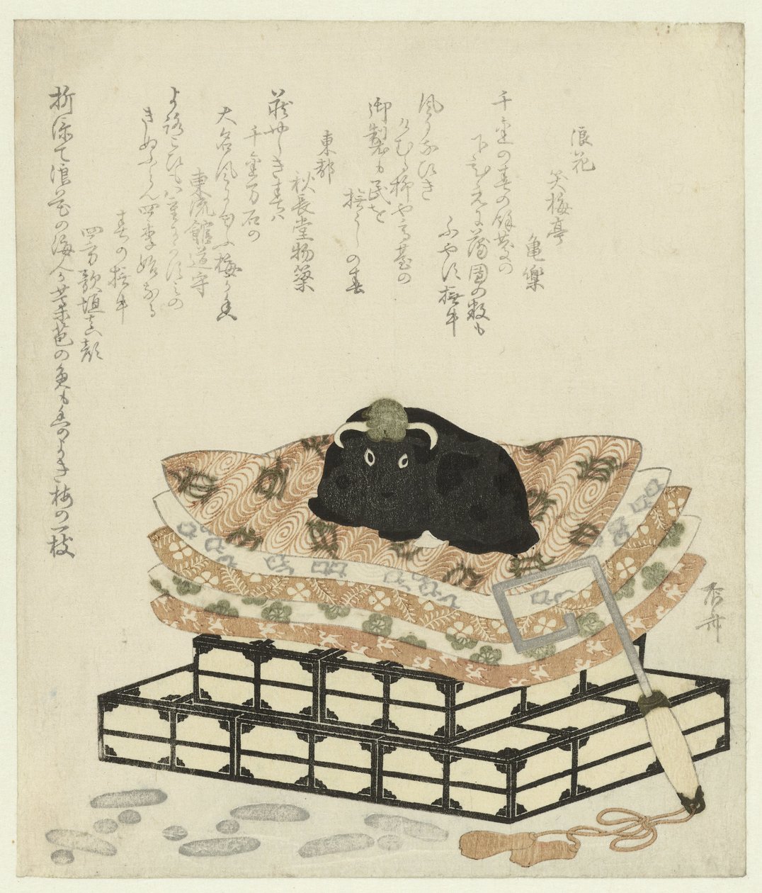 Statyett av en oxe av Ryuryukyo Shinsai