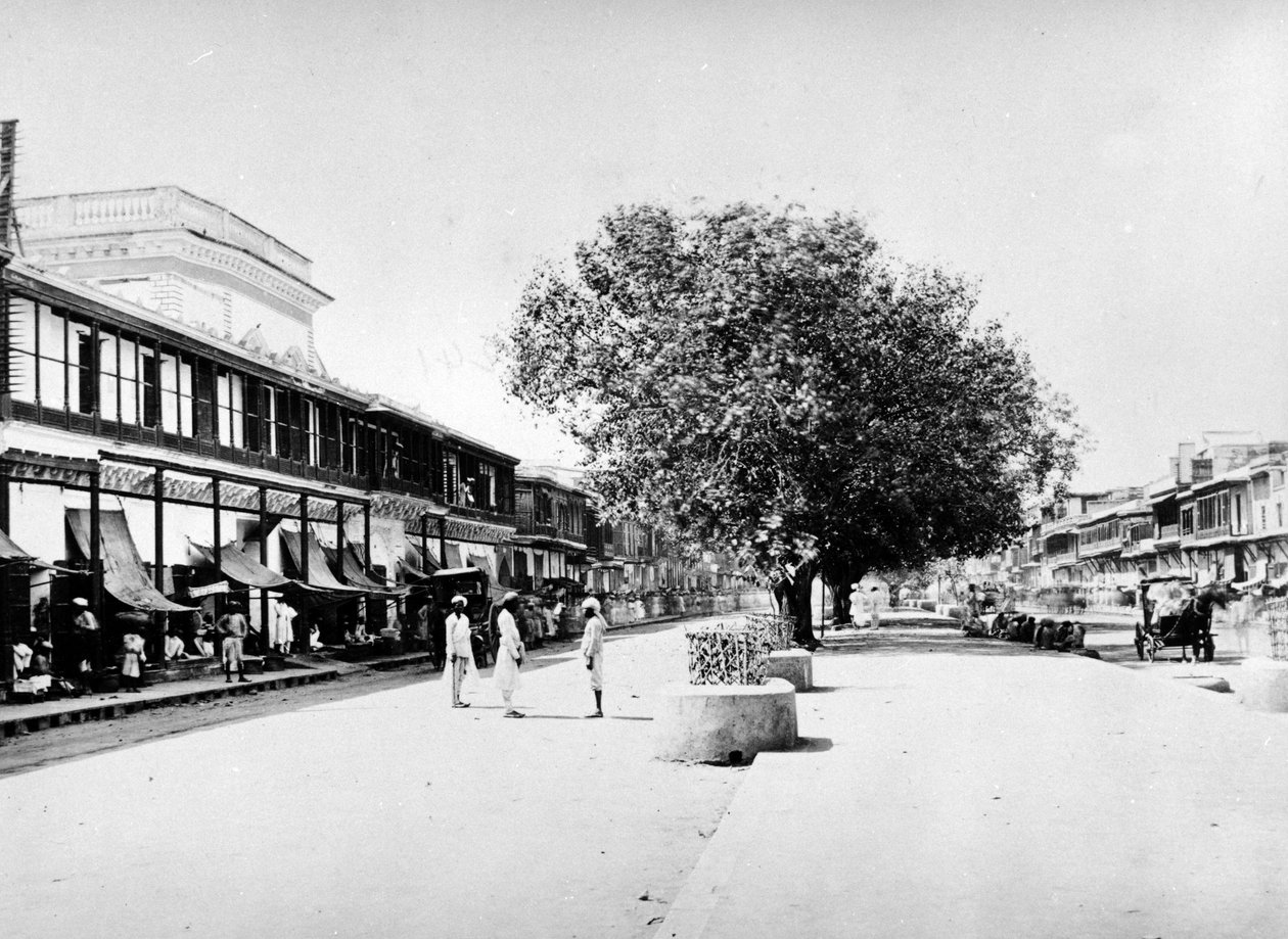 Chandni Chowk, Delhi, ca 1863-7 av S. and Shepherd, C. Bourne