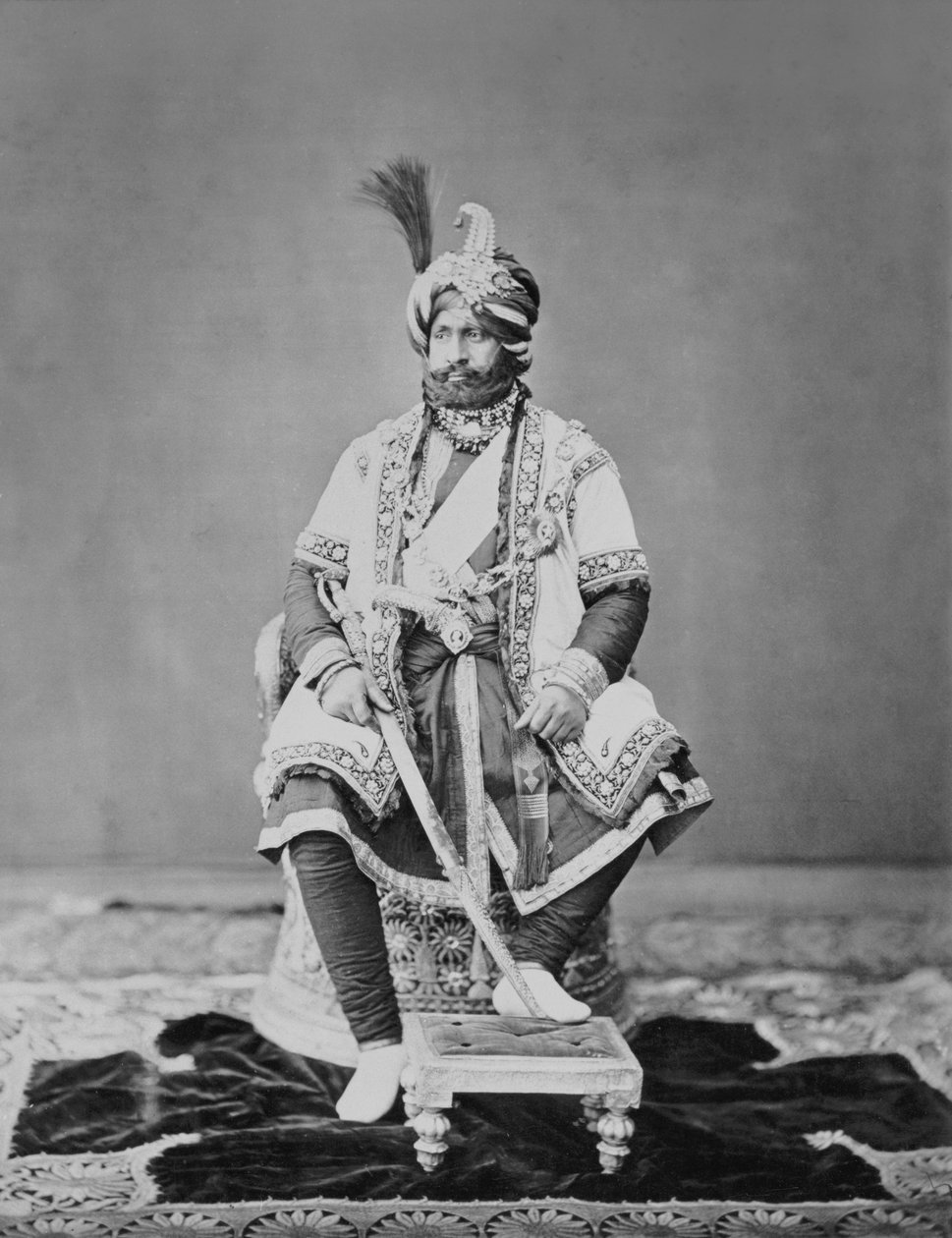 Maharaja av Jammu och Kashmir, 1877 av S. and Shepherd, C. Bourne