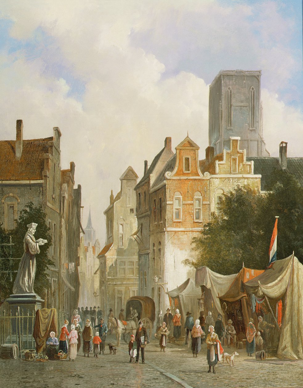 franska marknadsstaden av S.J. van der Ley