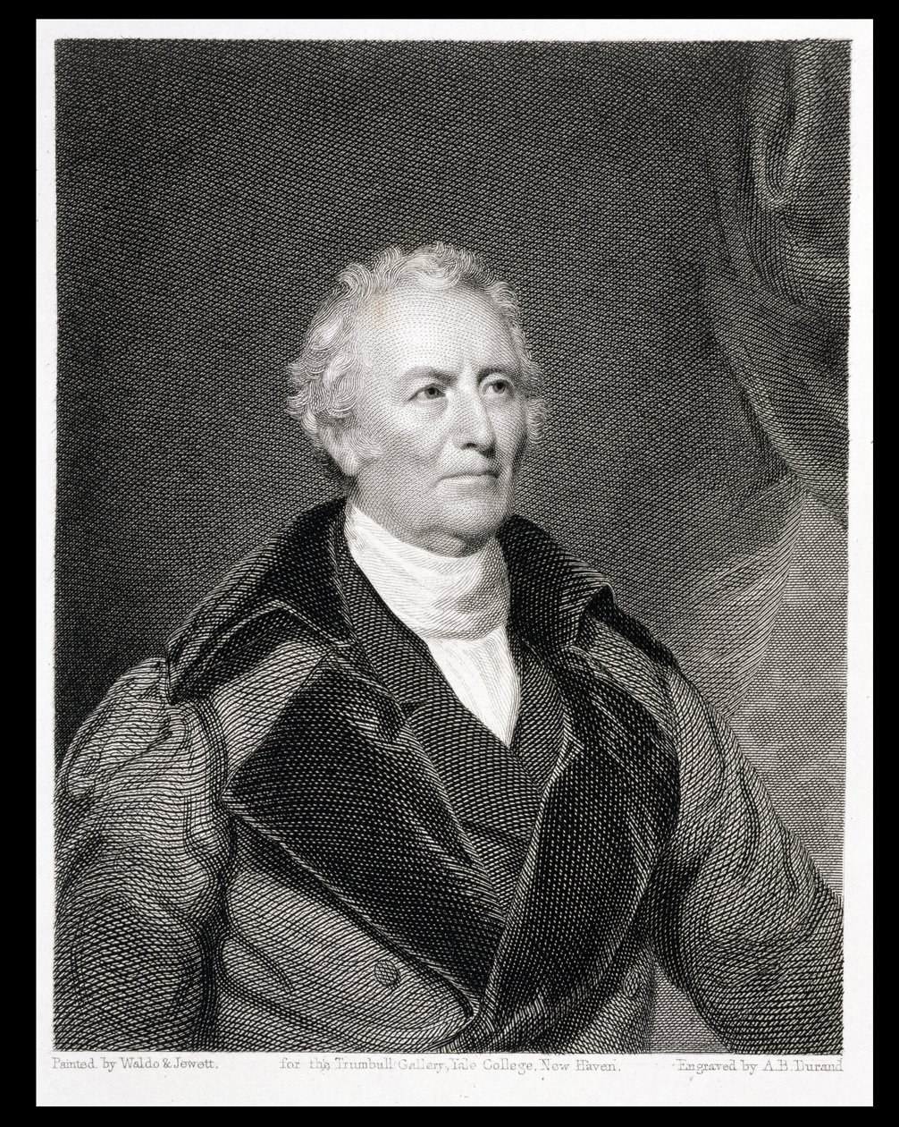 John Trumbull (1756-1843) graverad av Asher Brown Durand (1796-1886) av S.L. and Jewitt, T.O.S. Waldo