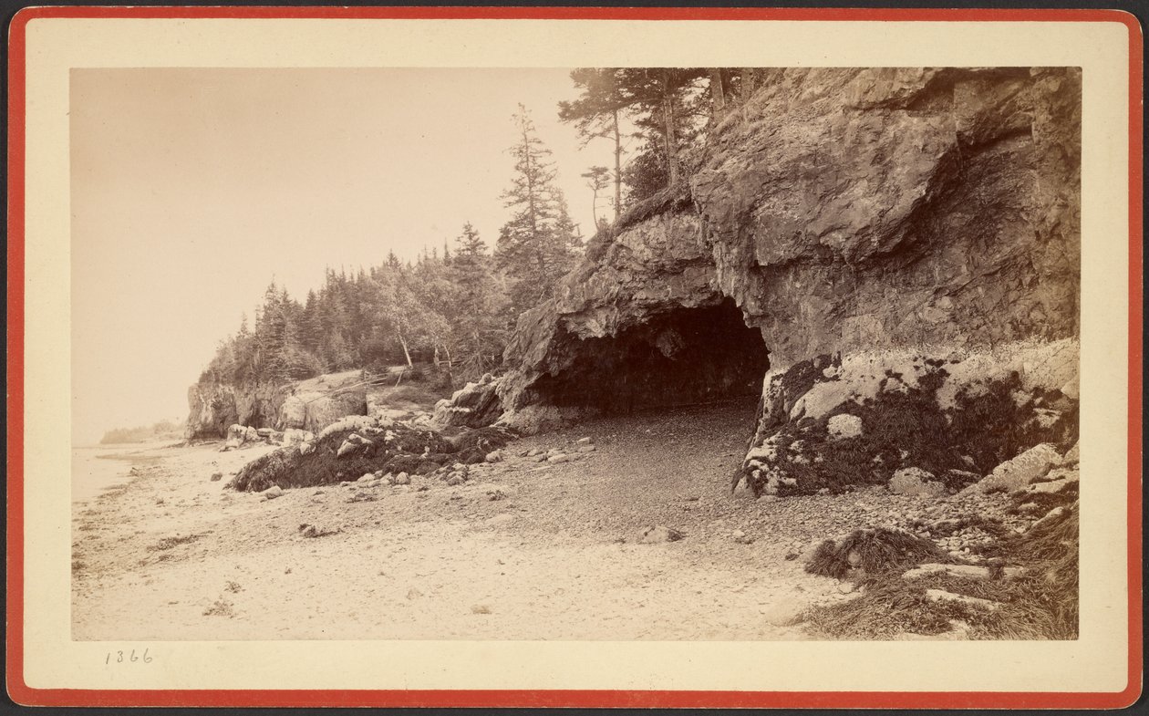 [Grotta, möjligen vid Mt. Desert, Maine] av S.R. Stoddard