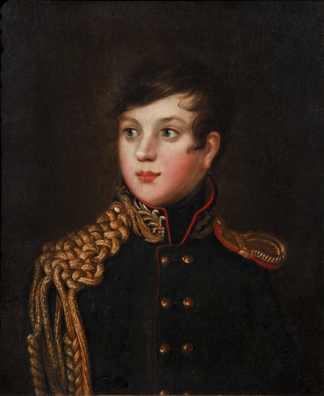 Porträtt av prins Alexander Pavlovich Stroganov 1795-1814, ca 1812 av S.S. Svintsov