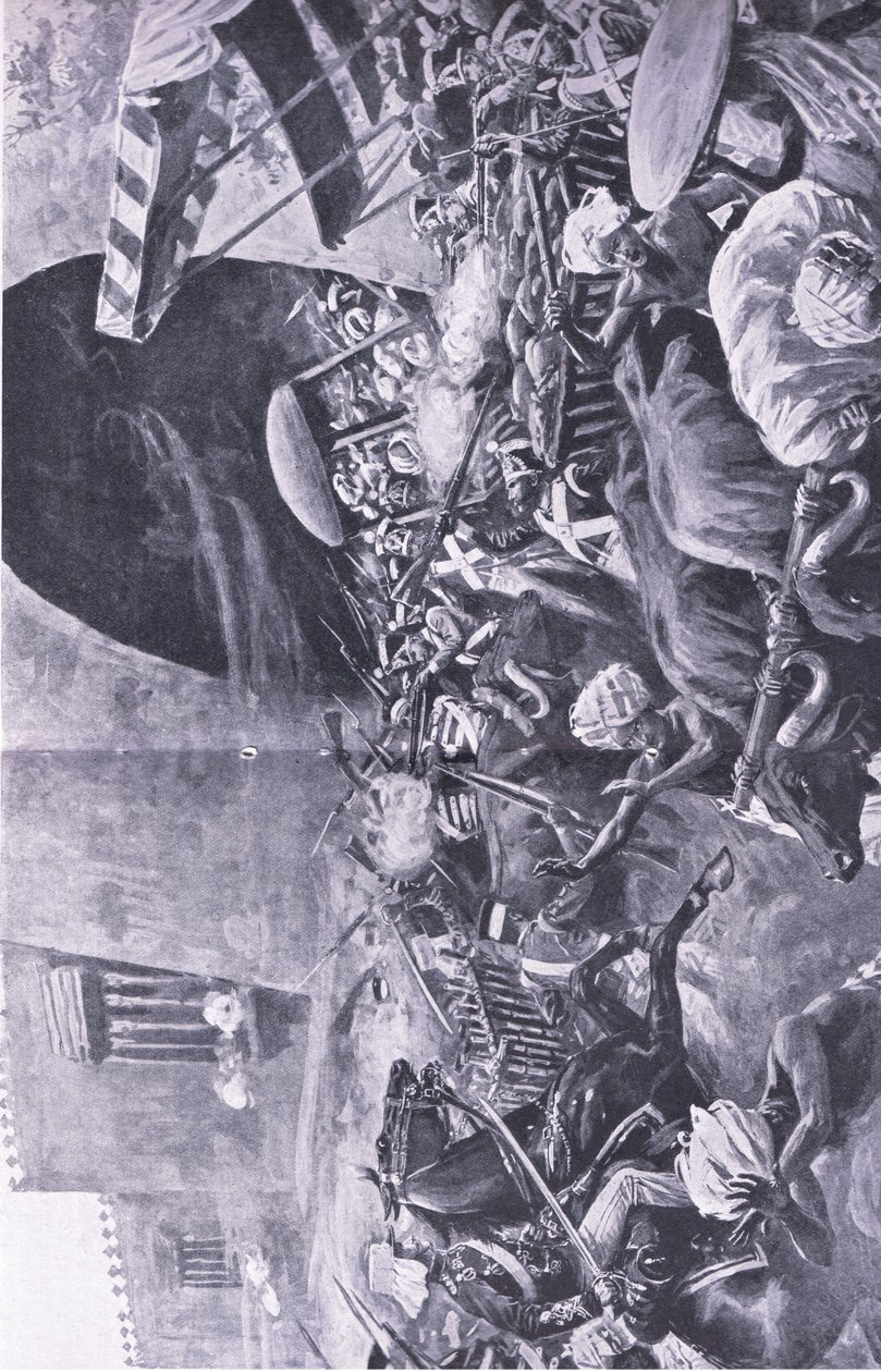 Indian Myteri: Hur de kämpade för att slå ner revolten i Hindustan, illustration från British Battles on Land and Sea, 1915 av S. Begg
