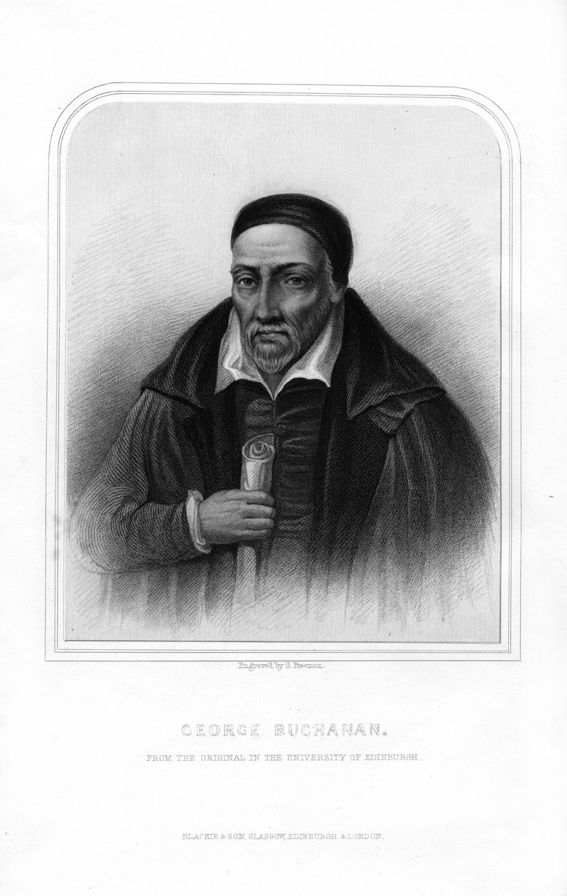 George Buchanan, skotsk historiker och humanistforskare, 1870. av S. Freeman