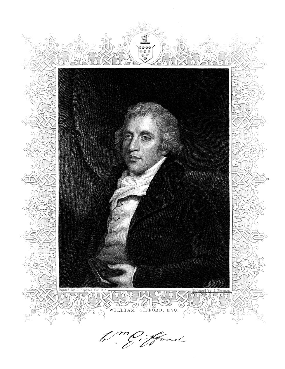 William Gifford, engelsk kritiker, redaktör och poet, 1800-talet. av S. Freeman