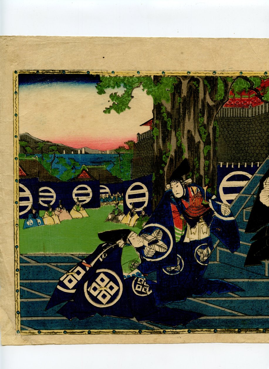 Scene from the Chushingura av Sadanobu Hasegawa