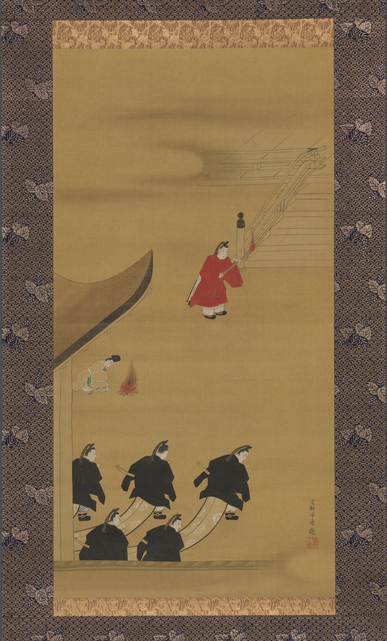 Aktiviteter under de tolv månaderna Tsukinami-e, sent 1790-tal. av Sakai Hoitsu