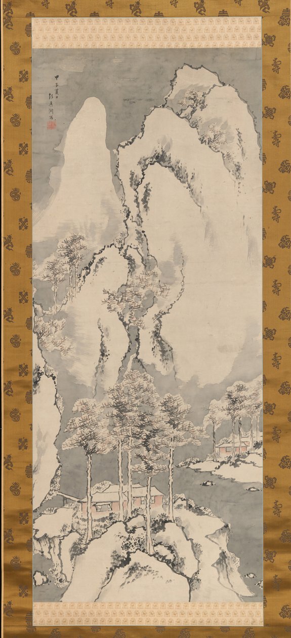 Snölandskap, 1744. av Sakaki Hyakusen