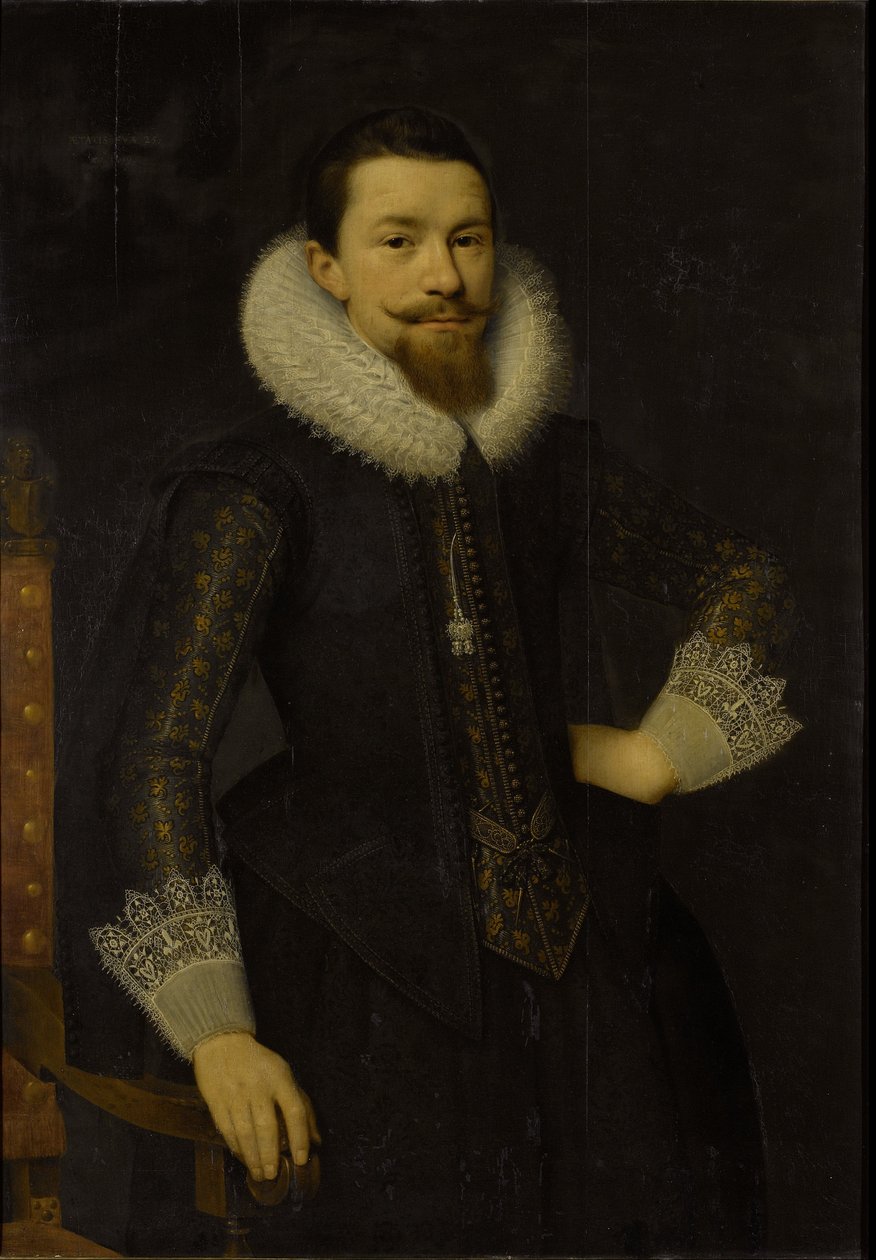 Porträtt av Pieter Boudaen Courten (1594-1668) av Salomon Mesdach
