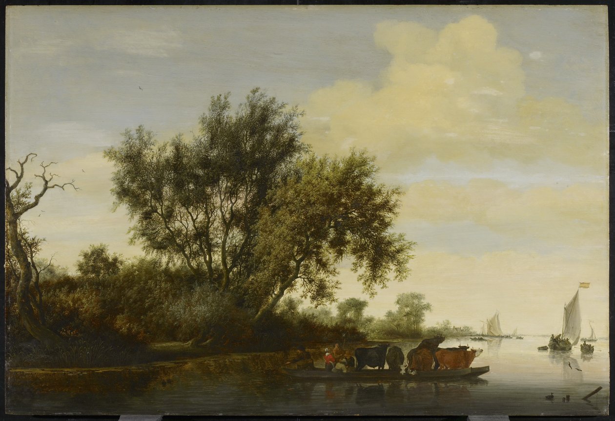 Färjan, 1650 av Salomon van Ruisdael or Ruysdael
