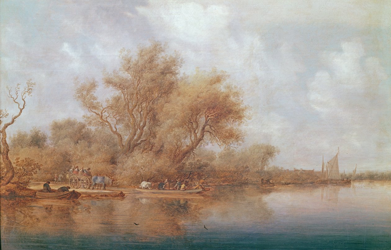 Landningsstadiet, 1635 av Salomon van Ruisdael or Ruysdael