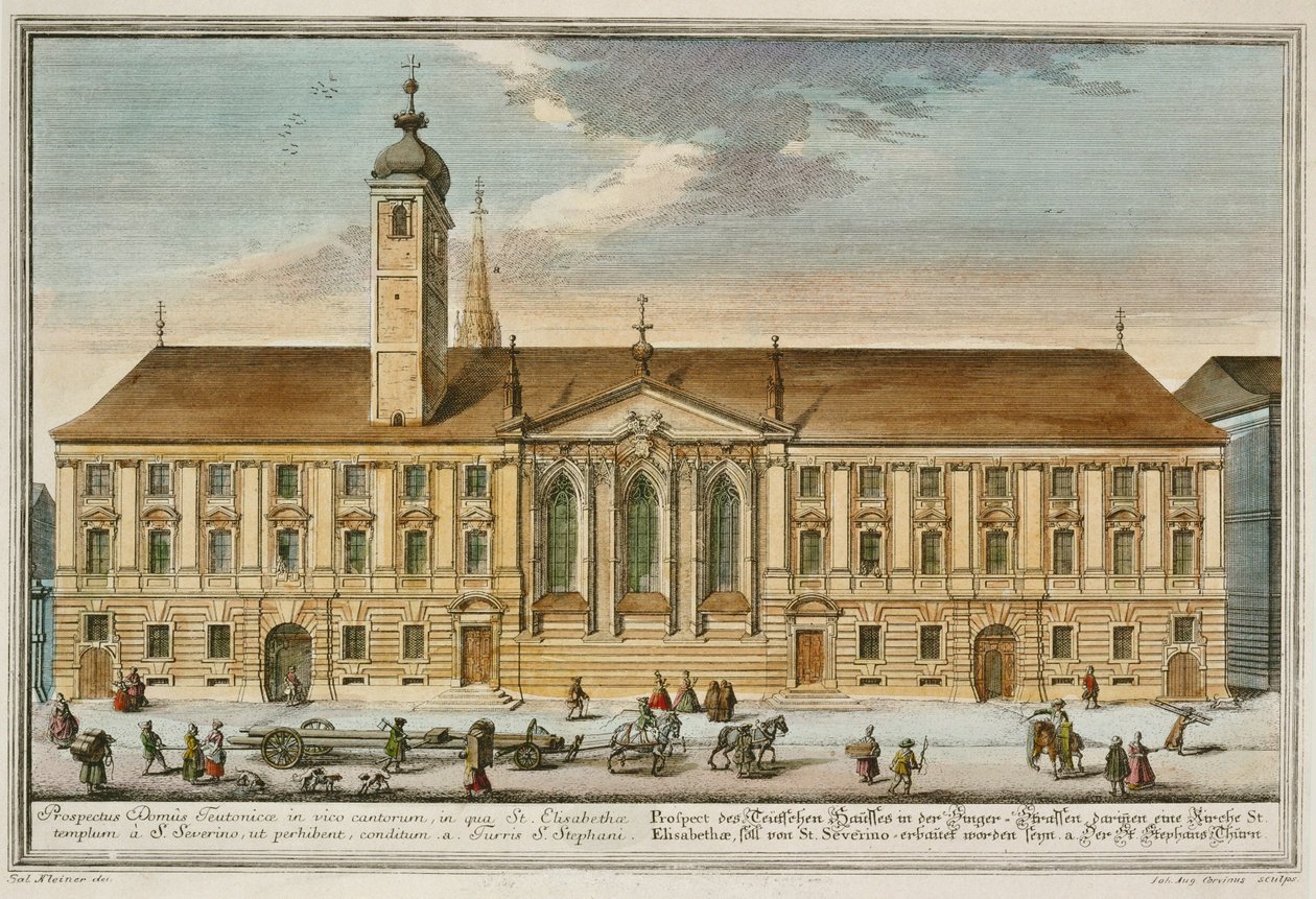 Tyska ordenssällskapets hus i Wien ... av Salomon (after) Kleiner
