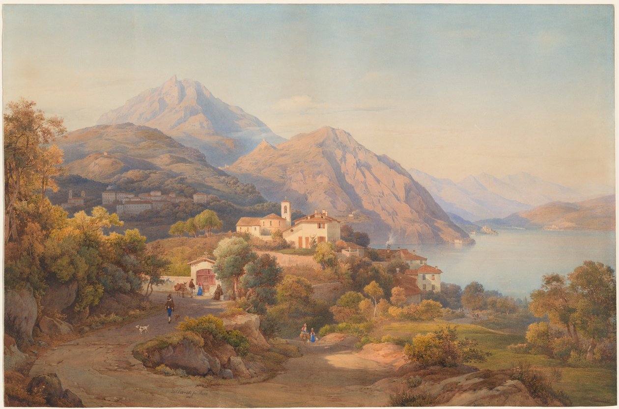 En sommarkväll vid Lago Maggiore av Salomon Corrodi