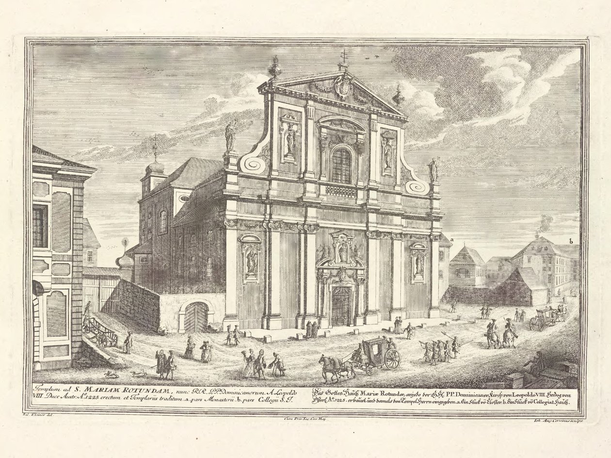 Liten dominikansk kyrka av Salomon Kleiner