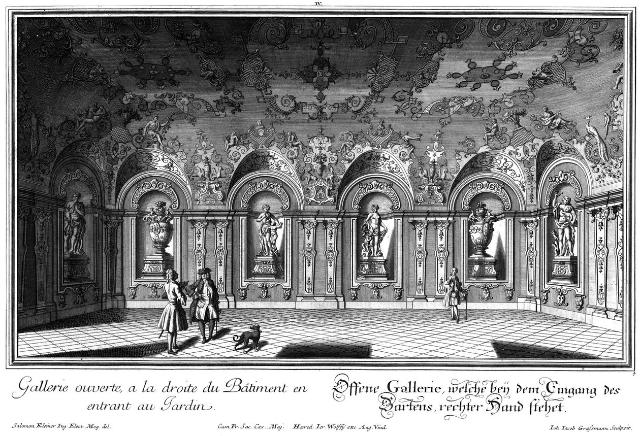 Öppet galleri i östra flygeln av Salomon Kleiner