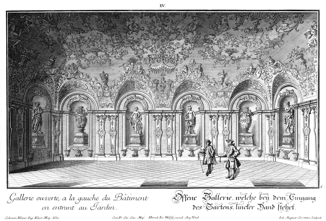 Öppet galleri i västra flygeln av Salomon Kleiner