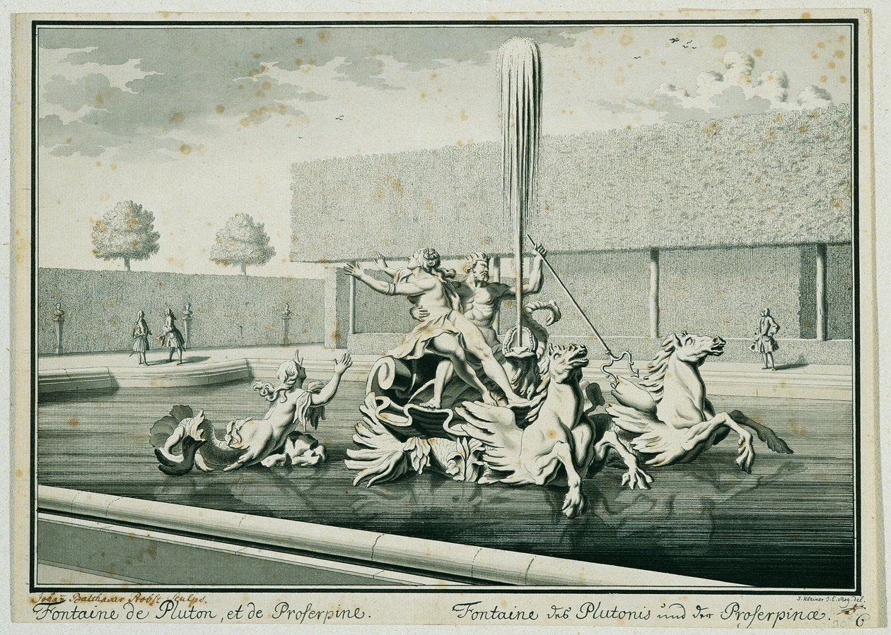 Pluto och Proserpina av Salomon Kleiner