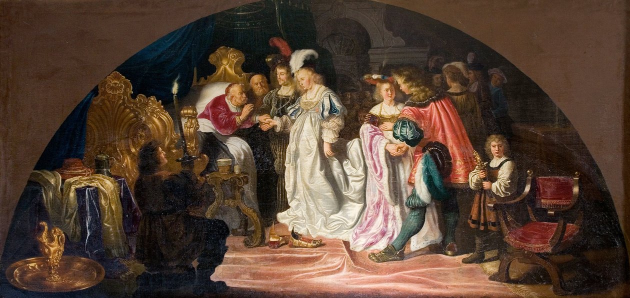 Takmålning från Kronborgs slott Danmark, c.1642 av Salomon Koninck