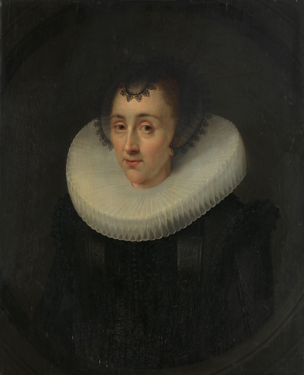 Porträtt av Hortensia del Prado (?-1627) av Salomon Mesdach (attributed to)