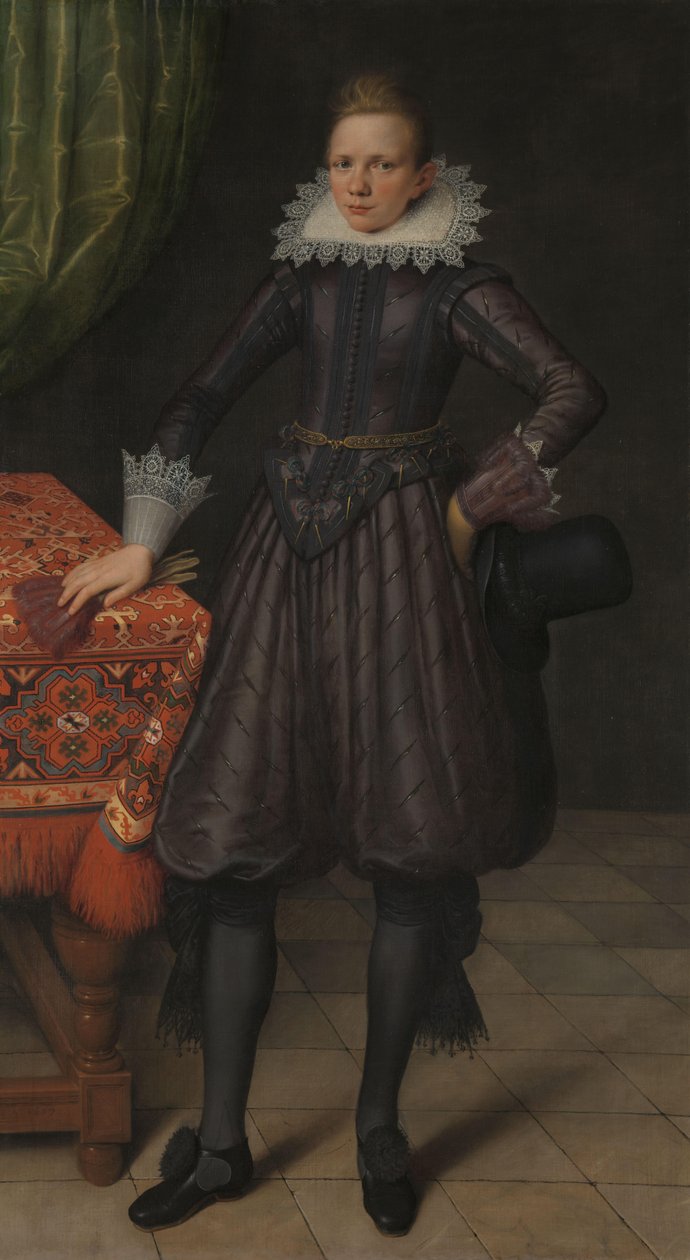 Porträtt av Peter Courten Porträtt av Peter Courten (1599-1624) av Salomon Mesdach (attributed to)