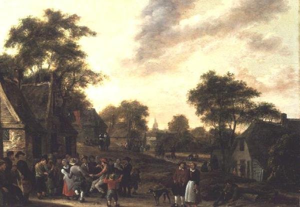 Bönder Roistering av Salomon Rombouts