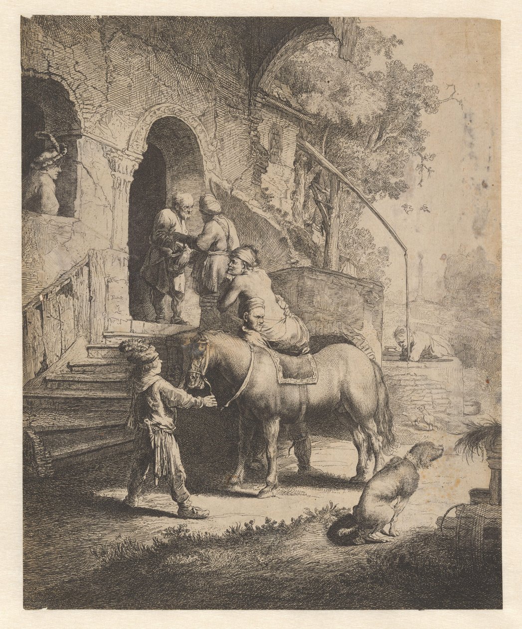 Den barmhärtige samariten av Salomon Savery