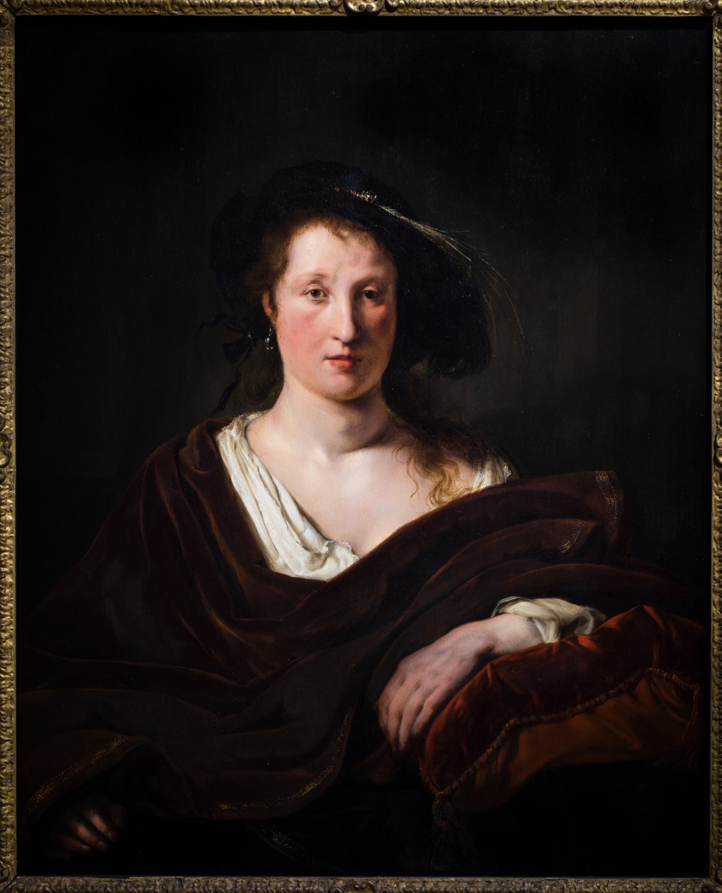 Kvinna i maskeraddräkt eller Semiramis av Salomon de Bray
