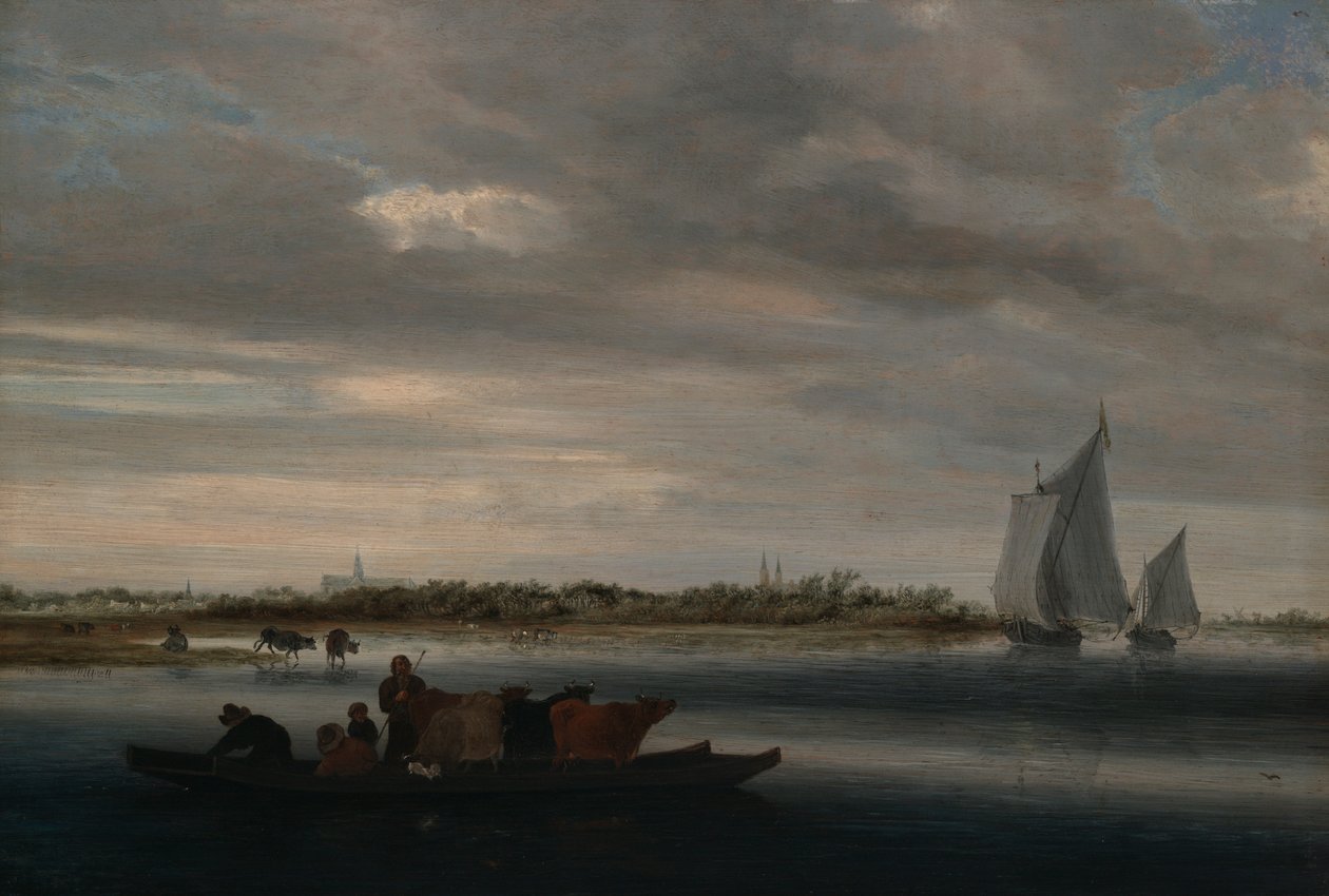 Utsikt över Alkmaar av Salomon van Ruysdael