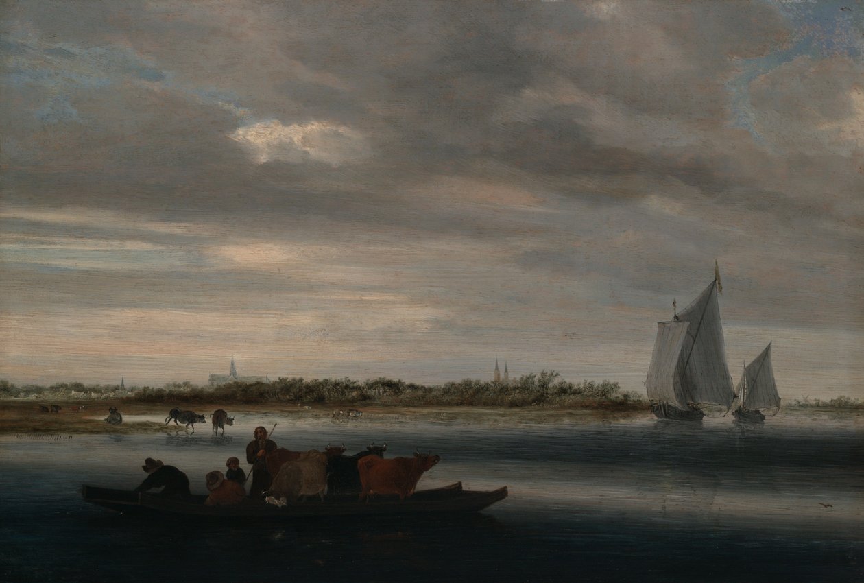 Utsikt över Alkmaar av Salomon van Ruysdael