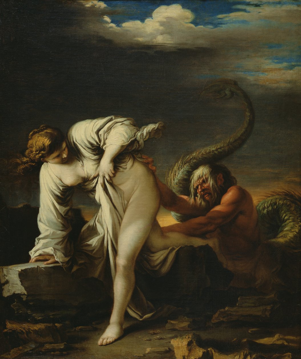 Glaucus och Scylla av Salvator Rosa