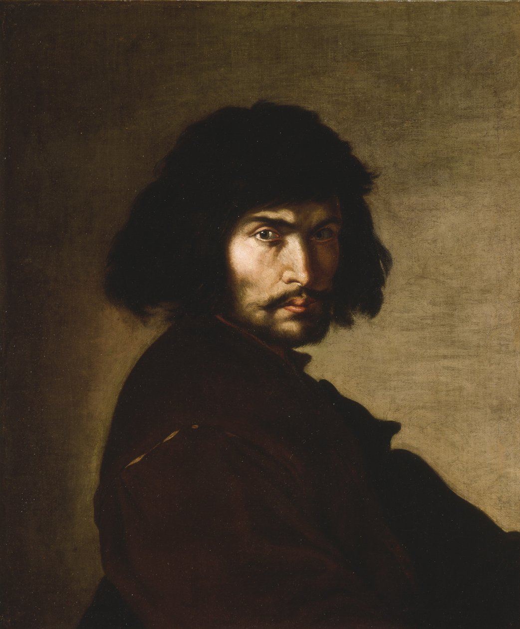 Självporträtt, ca 1650 av Salvator Rosa