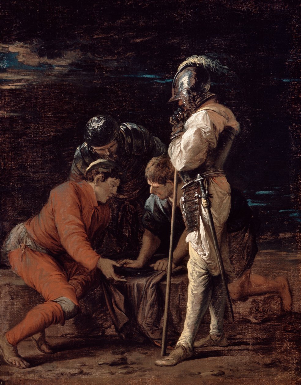 Soldiers Gambling av Salvator Rosa