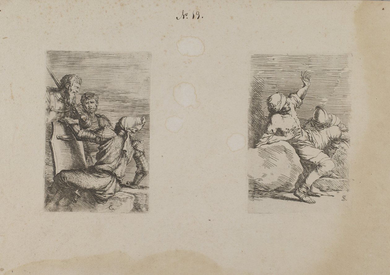 (Figurinserie) Tre soldater av Salvator Rosa