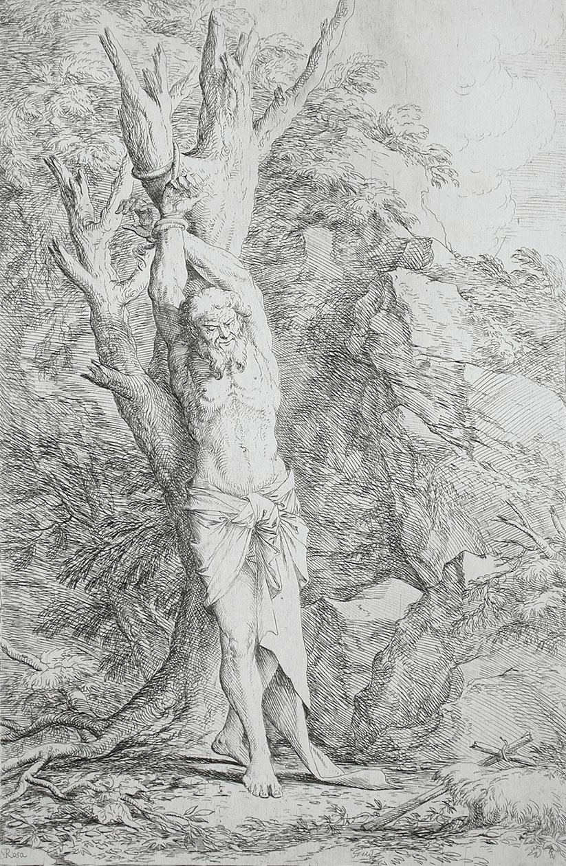 Albert, den helige Vilhelms följeslagare av Salvator Rosa