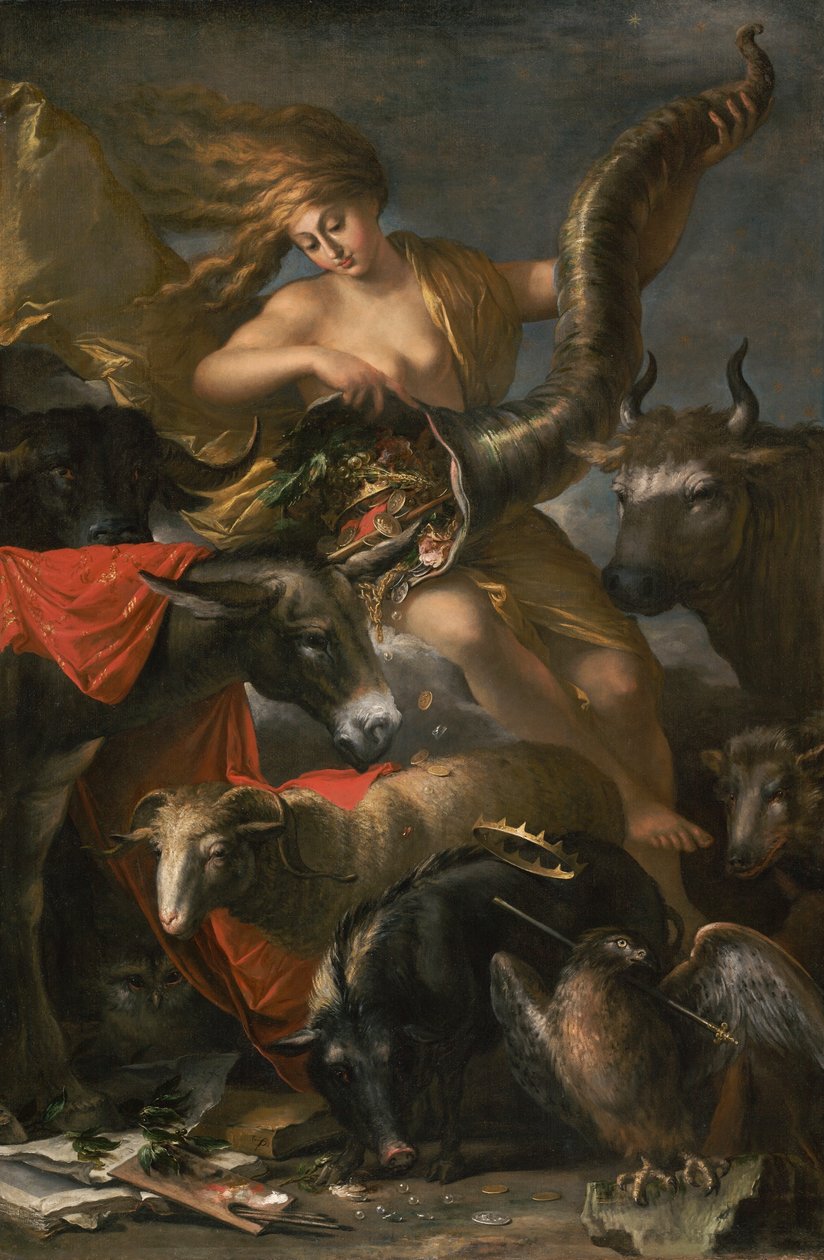 Allegory of Fortune, c.1658-9 av Salvator Rosa
