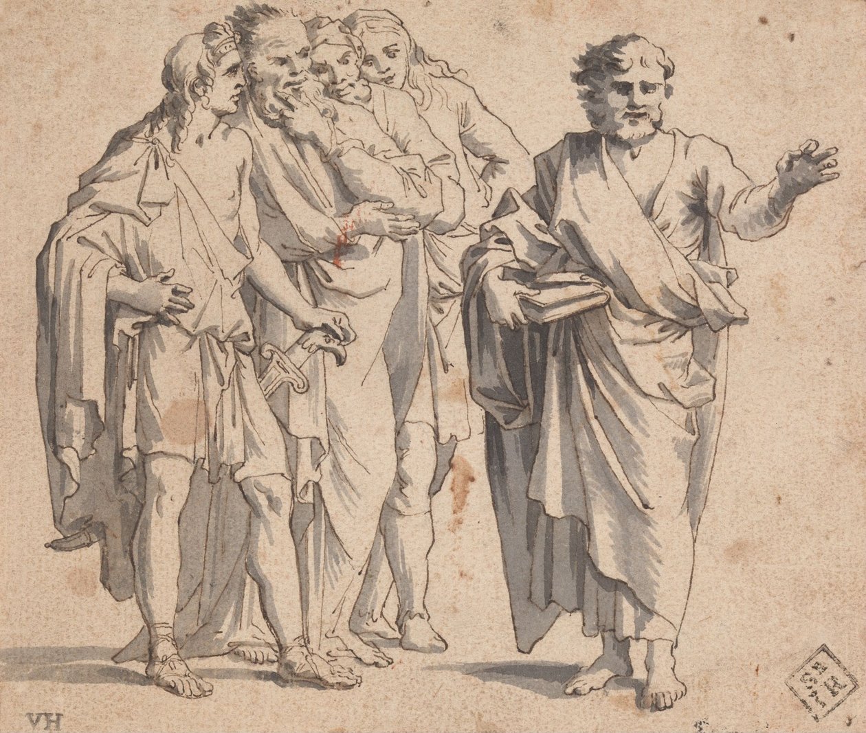 Figurgrupp av Salvator Rosa