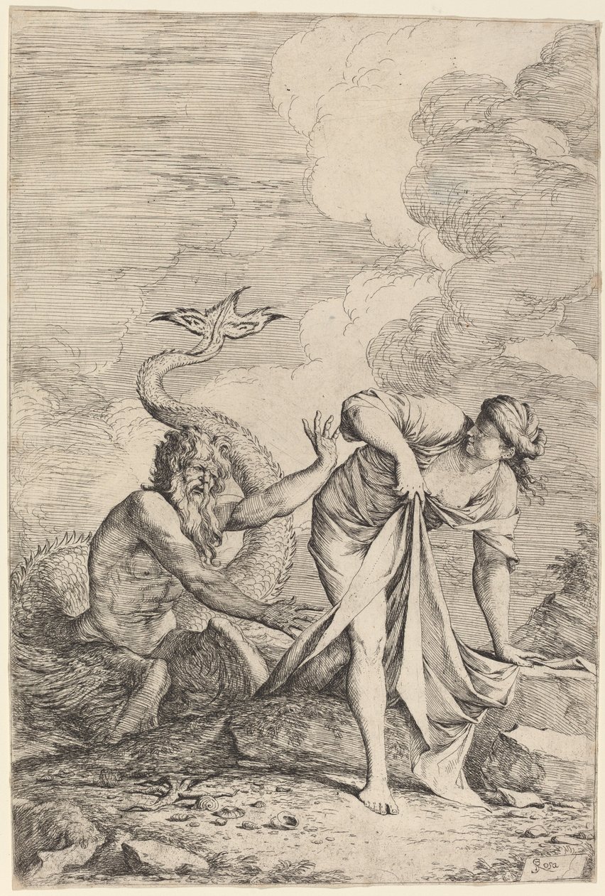 Glaucus och Scylla av Salvator Rosa