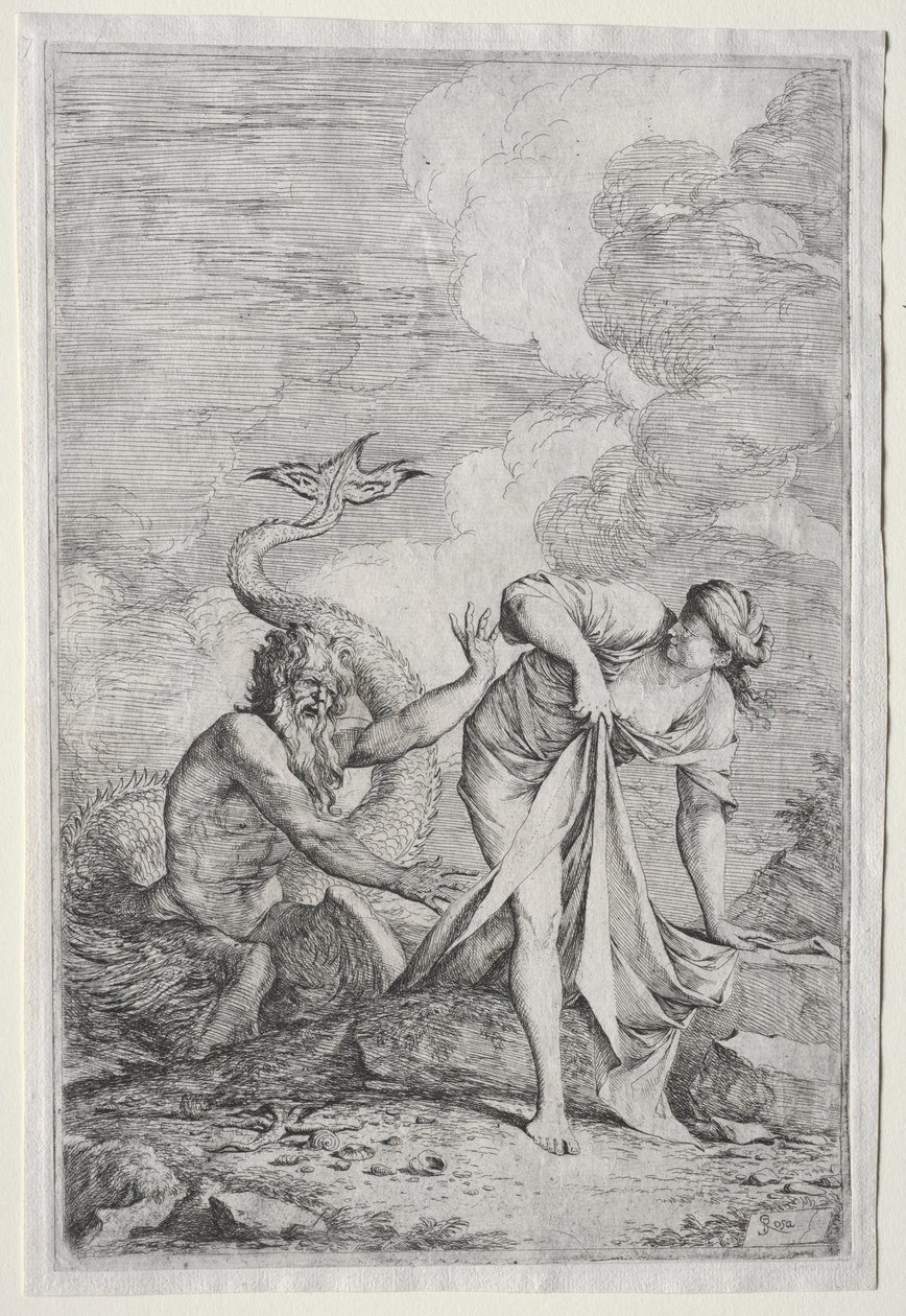 Glaucus och Scylla av Salvator Rosa