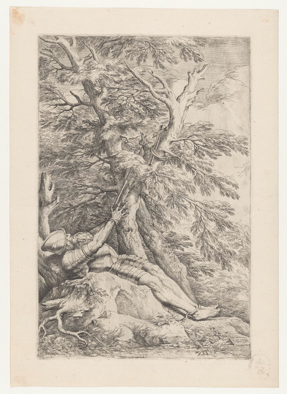 Saint William av Maleval av Salvator Rosa