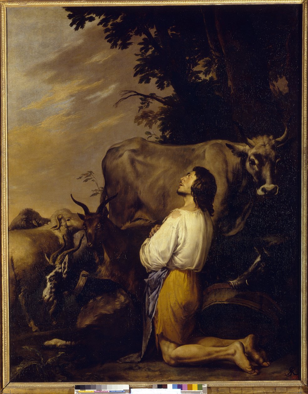 Liknelsen om den förlorade sonen (The Parable Of Prodigal Son). Målning av Salvatore Rosa (1615-1673), olja på duk, cirka 1640-1650. italiensk konst av Salvator Rosa