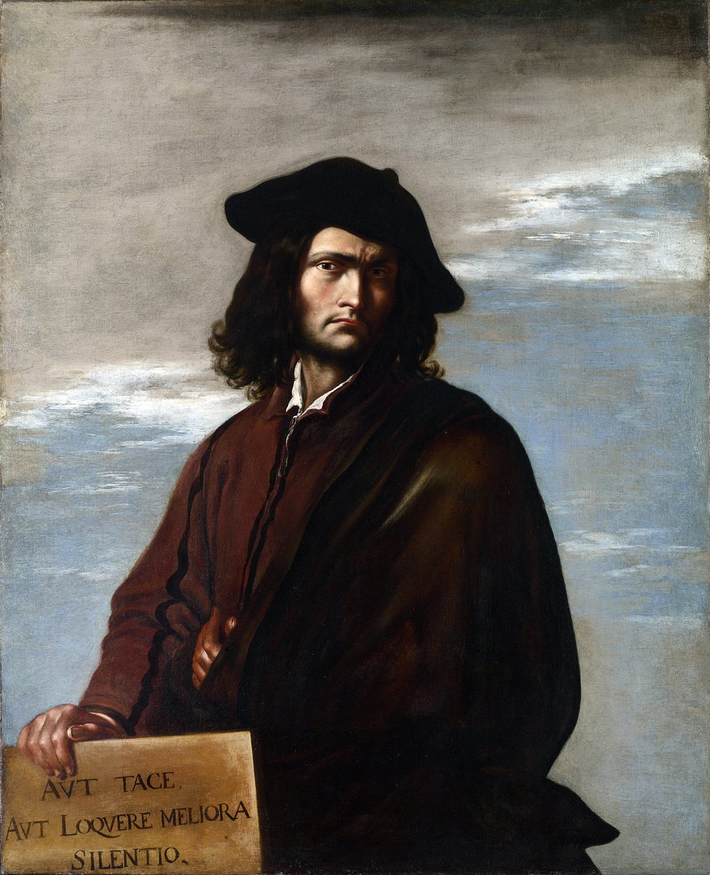 Självporträtt, ca 1645 (olja på duk) av Salvator Rosa