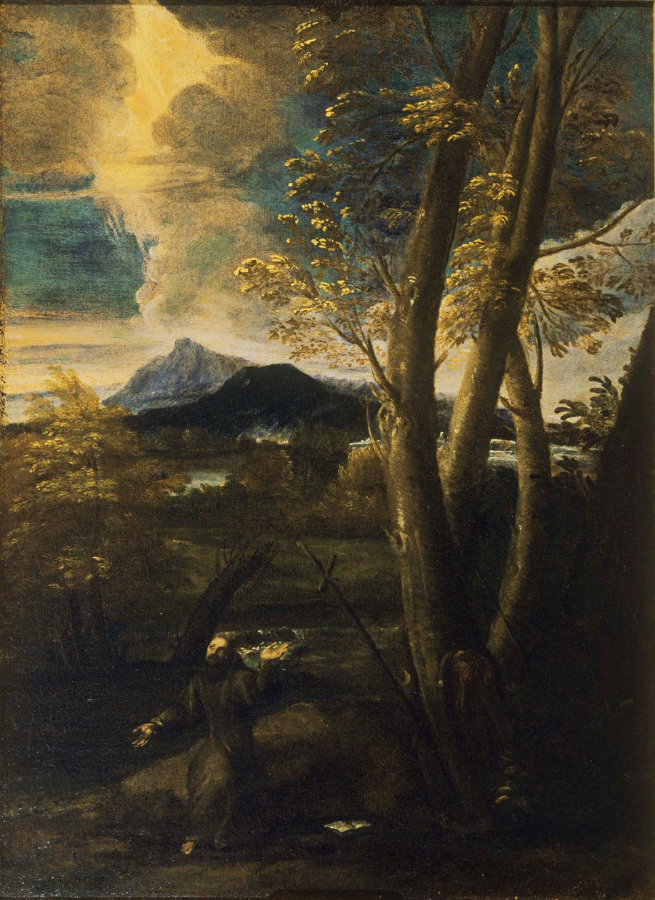 Sankt Franciskus i extas av Salvator Rosa
