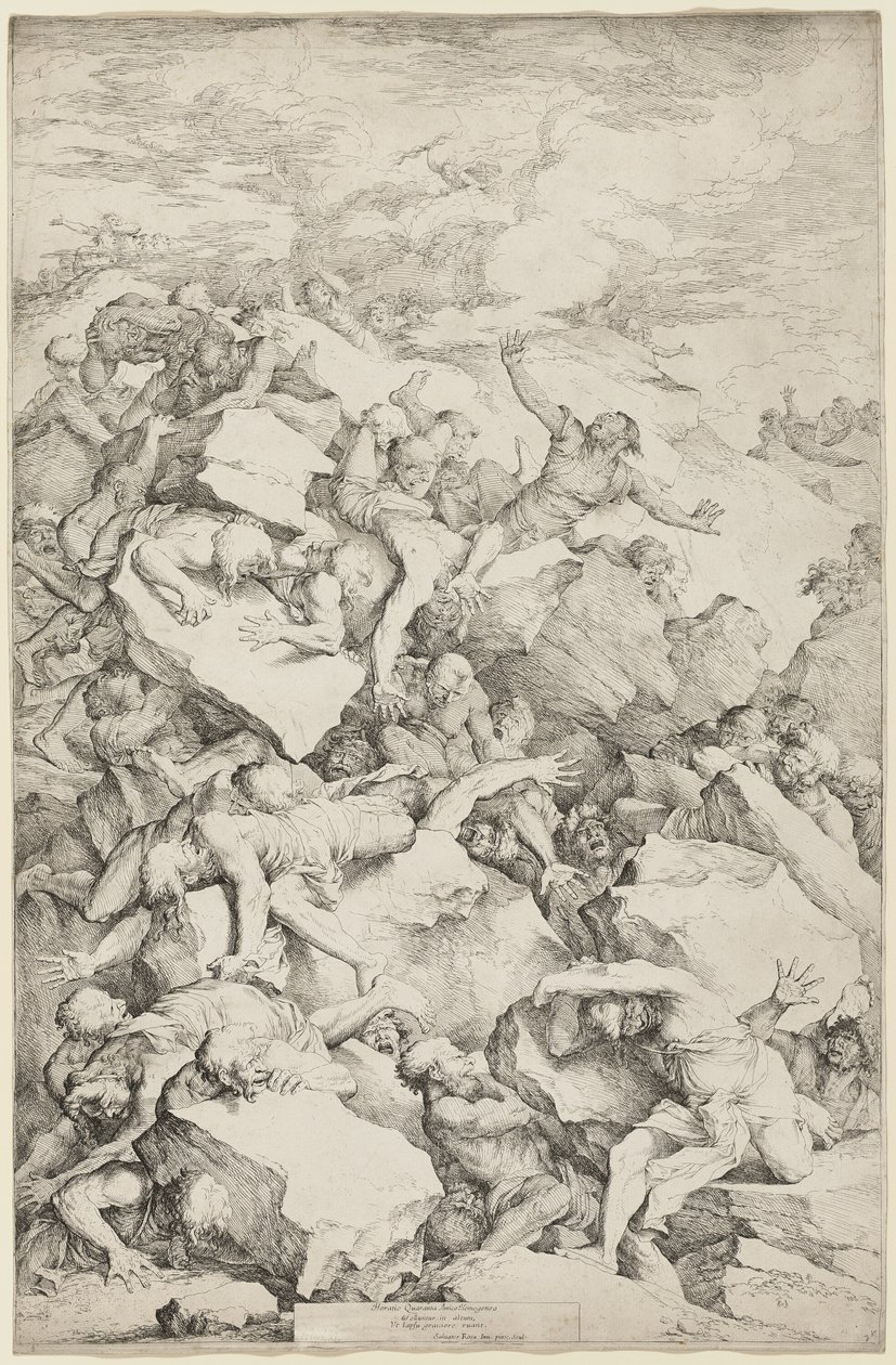 Jättarnas fall av Salvator Rosa