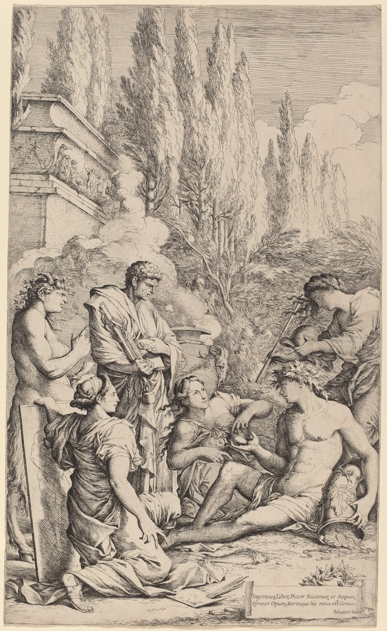 Salvator Rosas geni av Salvator Rosa