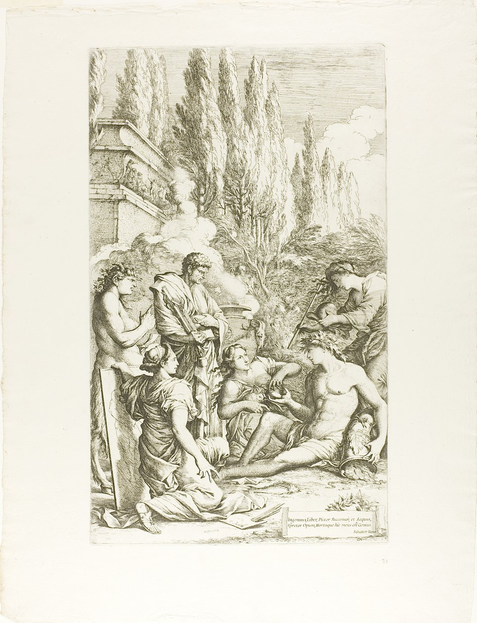 Salvator Rosas geni av Salvator Rosa