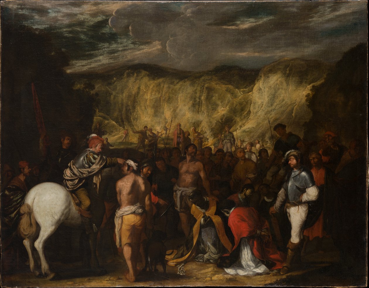 Helgonet Januarius och hans följeslagares martyrdöd av Salvator Rosa
