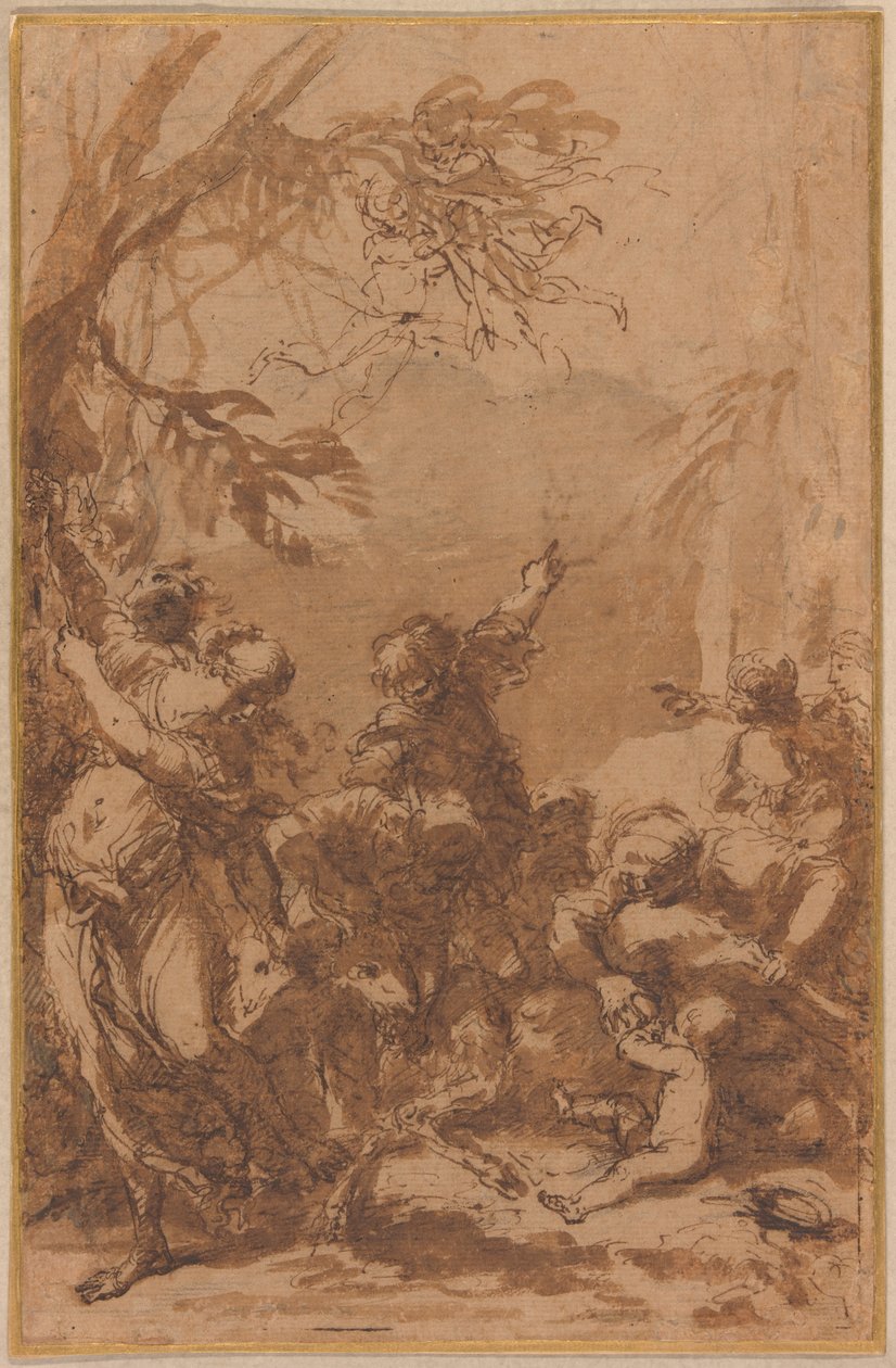 Jupiters fostran av Salvator Rosa