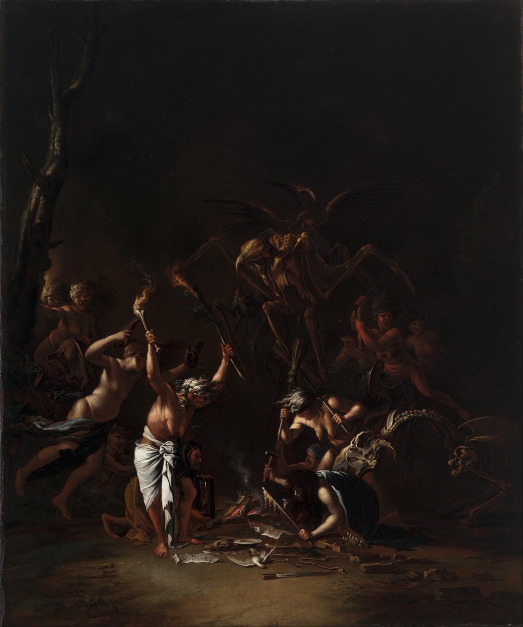 Häxornas sabbat av Salvator Rosa
